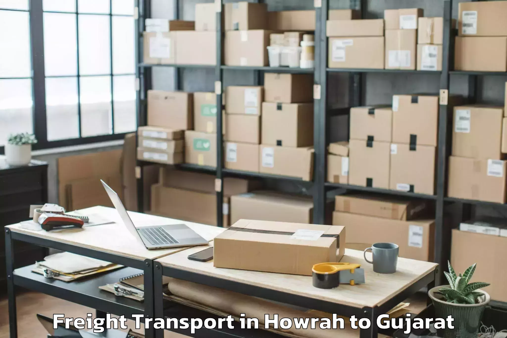 Reliable Howrah to Patdi Freight Transport